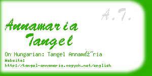 annamaria tangel business card
